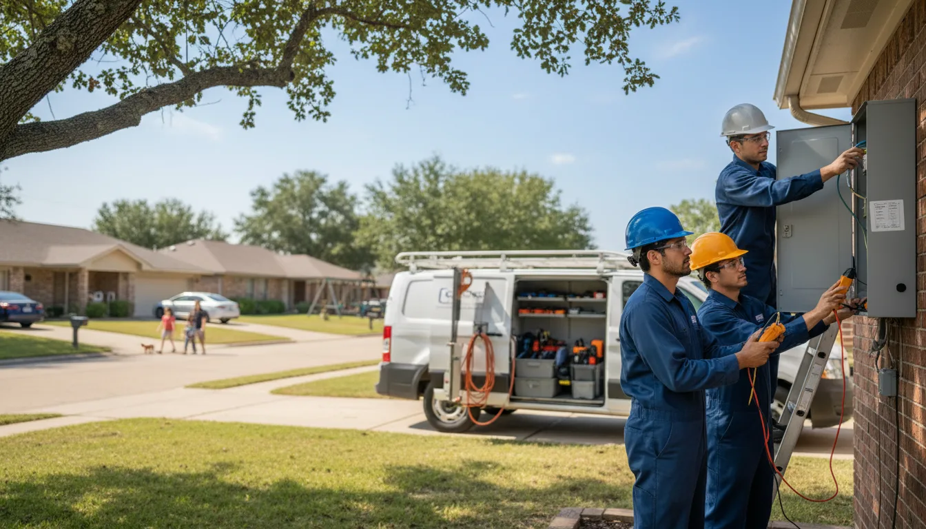 Certified electrician providing emergency electrical services in Webster, FL